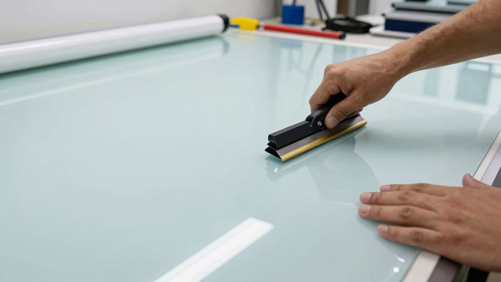 Rear Projection Film Installation: The Bubble-Free Method 3 surface prep ensures flawless application