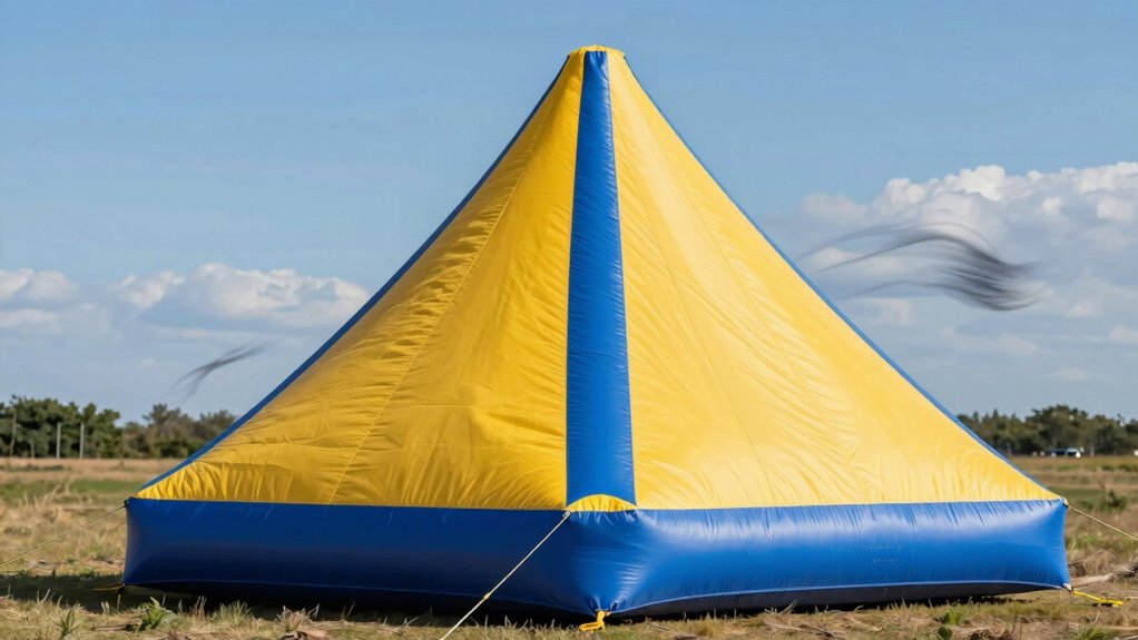 triangular tether system stability