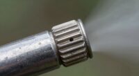 unclogging fog nozzle safely