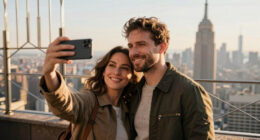 Couple On Empire State Building