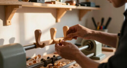 How I Made These Designer-Worthy Coat Hooks On A Lathe