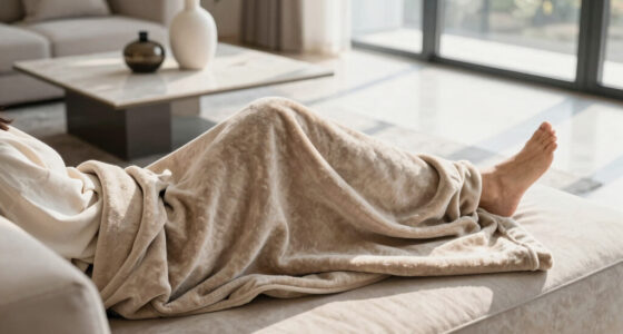 This Luxuriously Soft Blanket Is Just Like That Insta-Famous Option, But Less Expensive (And Comes In Stripes!)