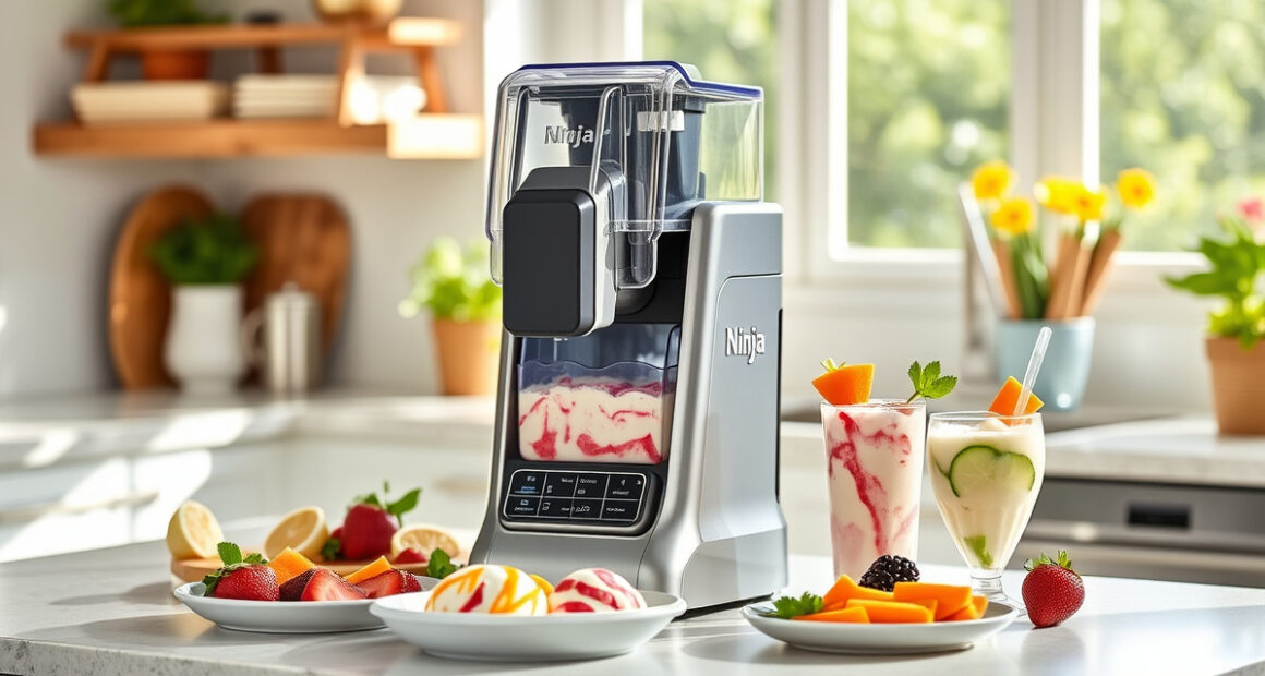 Beat the Summer Heat with Ninja NC701 CREAMi Swirl Ice Cream Maker