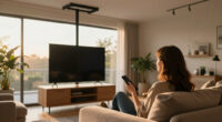 She Didn't Want Her TV Taking Up Wall Space — So She Hung It From The Ceiling