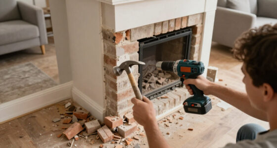 They Removed The Living Room’s Brick Fireplace — And They Don’t Regret It