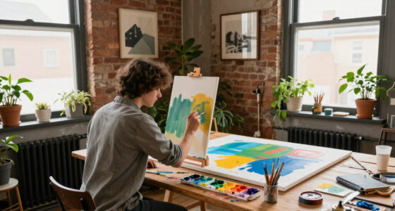 This 500-Square-Foot Studio Doubles As An Artist's Home And Workspace
