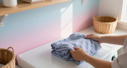 You’d Never Expect To See Ombré Walls In A Laundry Room — But It Works