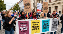 Demonstration Gegen Steigende Mieten In Berlin - Tagesschau.de