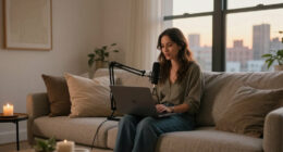 Podcaster Amanda Hirsch’s NYC Apartment Feels Like A Quiet, Hotel-Like Escape From The City