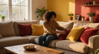 They Took A Risk On Mustard And Red — It Completely Changed This Living Room