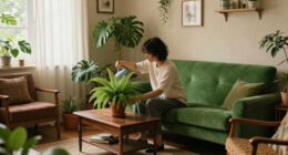 They Turned Their Beige 1900S Parlor Into A Bold, Green “Analog Room”