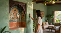 A Detailed History Of Sage Green In Interiors — From Indian Buddhist Frescoes To Queen Victoria's Bedchambers And Beyond