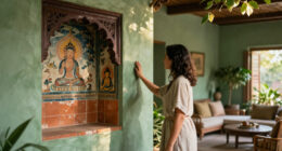 A Detailed History Of Sage Green In Interiors — From Indian Buddhist Frescoes To Queen Victoria's Bedchambers And Beyond