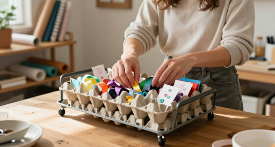 Ditch Bins: The Smarter Way To Organize A Storage Cart Using Empty Egg Cartons