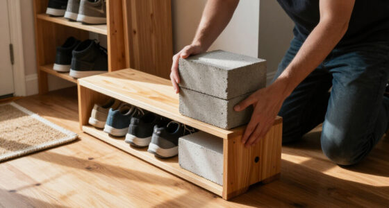 Ditch Metal Racks: Turn Concrete Blocks Into A Durable Shoe Storage Solution