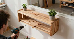 Man Turns Old Wood Pallets Into A Space-Saving Piece Of Furniture With An Impressive DIY