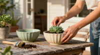 Turn Two Fluted Bowls From Dollar Tree Into Vintage-Style Planters